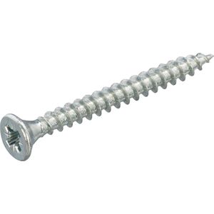 Spaanplaatschroef 3.0X30 Verzinkt PZ-1 Platkop (200x) Proftec