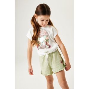 GARCIA Meisjes Shorts Groen - Maat 128