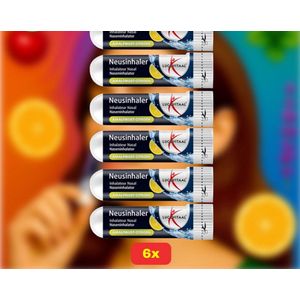 Lucovitaal Neusinhaler - Amalfikust Citroen - 6x Voordeelverpakking!