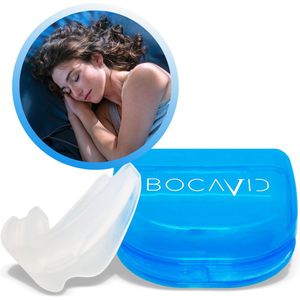 BocaVid® Anti Snurk Beugel - Anti Snurk Mondsplint - Snurkbeugel - Mondstuk - Ademhaling Verbeteren - Knarsbitje - Nacht Rust - Snurken Stoppen - Comfortabel en Verstelbaar - Inclusief Opbergdoosje - Slaaphulpmiddel voor Mannen en Vrouwen