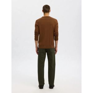 Selected - Tray - Gebreide Pullover - Ronde Hals - Lange Mouwen - Regular Fit - 100% Merinowol