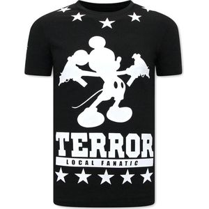 Exclusief Mannen T-shirt - Terror Mouse - Zwart