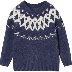 Vertbaudet - Jacquardtrui - Jongens - Ronde Kraag - Zacht Breisel