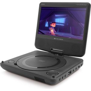 Caliber Draagbare DVD Speler - 7 Inch Scherm - DVD speler auto - Scherm volledig kantelbaar - Inclusief Hoofdsteun Montagesysteem (MPD107)
