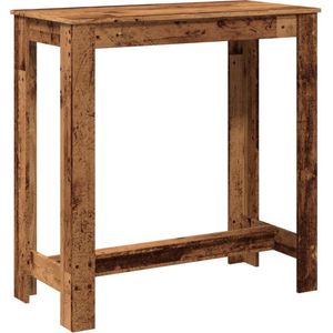 vidaXL - Bartafel - 102x50x103,5 - cm - bewerkt - hout - oud - houtkleurig