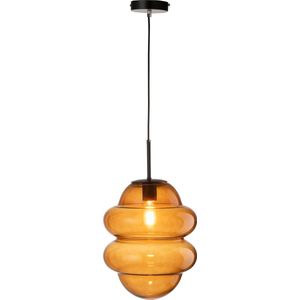 J-Line hanglamp Honinglepel - glas - bruin