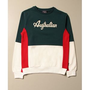 Jongens sweater Australian donkergroen in maat 140