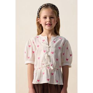 Sissy-Boy - Witte blouse met hartjes
