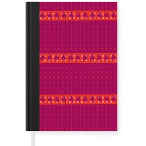 Notitieboek - Schrijfboek - Olifant - Design - Roze - Notitieboekje klein - A5 formaat - Schrijfblok
