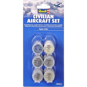 Revell Aqua 39072 Civilian Aircraft - Acryl Set Verf set