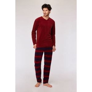 Woody pyjama heren - donkerrood - 252-10-MVL-D/495 - maat L