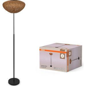 OSRAM Decor Paper Drop Floor decoratieve vloerlamp van papier en metaal, met E27 fitting, IP20, beige