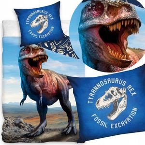 Dino T-Rex Kinderbeddengo Set 160x200 Katoen