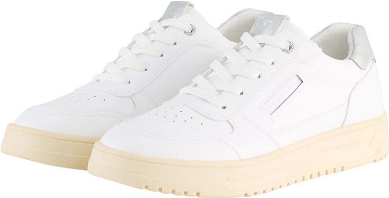 Tom Tailor - Dames Sneakers - Wit - Textiel
