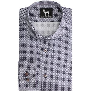 GENTS - bloemprint blauwpaars - Katoen - Blauwpaars - Maat EU40/M