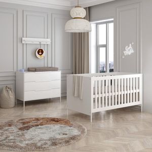 Born Lucky ® Meegroei Babykamer Santiago Wit 2 Delig