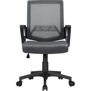 FURNIBELLA - Bureaustoel, ergonomische bureaustoel, draaistoel, computerstoel, managersstoel, kantoorstoel, traploos in hoogte verstelbaar