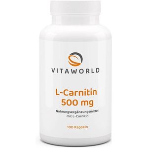 Vitaworld L-carnitine 500mg 100 capsules