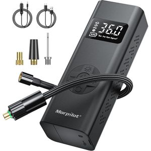 Draagbare Elektrische Luchtcompressor voor Autobanden met LED-Licht en Digitale Manometer, 150 PSI, 12V DC