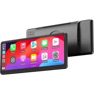 MINIX CP89-HD Draagbaar Draadloos CarPlay/ Android Auto Beeldscherm, 60FPS 8,9 Inch 1920*720 IPS Touch Screen, Magnetische Zuiging, Plug-and-Play, Dubbele Bluetooth/ 3,5mm AUX/ FM Zender/ Ingebouwde Luidspreker, Knopbediening, Omgevingslicht