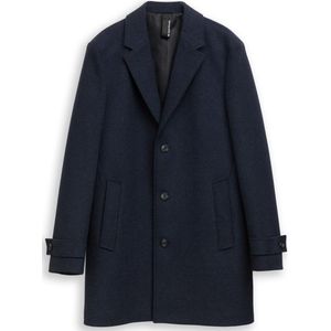 Tom Tailor - Wollen Jas - Met Reverskraag - Klassiek