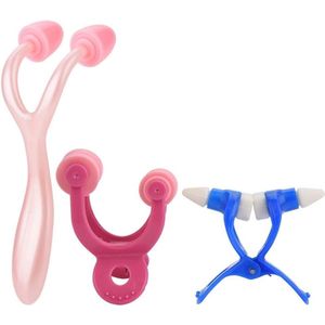 3 Pcs Neus Shaper Massage Roller - Smoothing Beauty Clip - Neus Opheffen Clip Correctieset (01#)