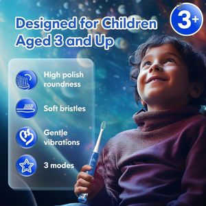 Equivera Elektrische Tandenborstel Kind - Elektrische Tandenborstel Kinderen - Electrische Tandenborstel Kind - Elektrische Tandenborstel Kids