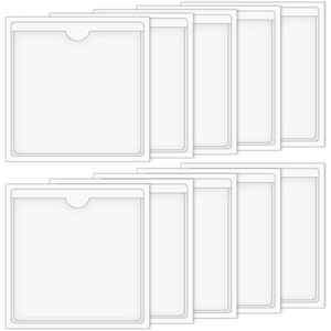 Transparante zelfklevende hoezen - 10 stuks - voor kaarten, parkeerkaarthouders, licentie, identiteitskaarten, paspoort (105 x 105)