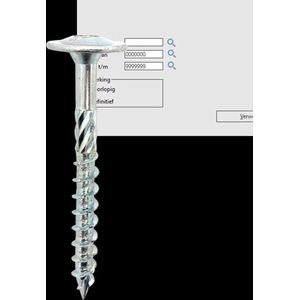 Ivana Tellerkop Schroeven Verzinkt TX-30 6.0x70/40 100 Stuks