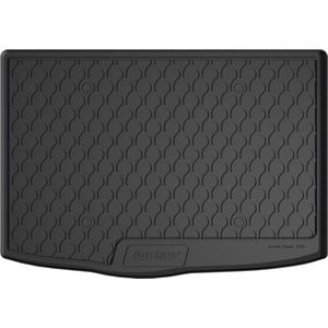Kofferbakmat compatibel met Kia Stonic 10/2017- (Lage laadvloer) - Rubbasol Rubber Kofferbak Beschermhoes Hond2.0