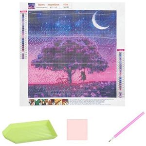 Diamond Painting Volwassenen - Diamond Painting Kinderen - Natuur Nacht - 30x30cm