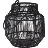 Lantaarn Metaal draad 16X18Cm zwart