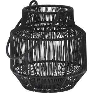Lantaarn Metaal draad 16X18Cm zwart