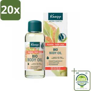 20 x Kneipp - Huidolie - Bio - Voor striae & littekens - 100 ml - Grootverpakking - Huidolie - Striae - Littekens - Droge Huid - Biologische Oliën