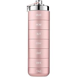 Allecto plus - Pillendoos 7 dagen ochtend/avond aluminiumlegering reispil-organizer. Perfect voor medicatie, dagelijkse & weekpil, thuis en op reis. Met deelbare vakken.