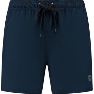 Son of a Beach - Solid Blauw Heren Zwembroek - maat S - Blauw