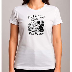 Kids & Dogs - T Shirt - SoCute - TooCute - ZoLief - Schattig - SoFunny - Funny - Lol - ZoGrappig - LachenMaar