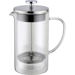 Cafetière, 750 ml, Dubbelwandig, Glas – Weis