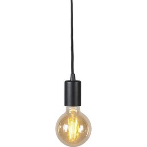 QAZQA facil - Design Hanglamp - 1 lichts - Ø 45 mm - Zwart - Woonkamers-sSlaapkamers-sKeuken