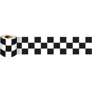 CSGoods - Zwart Wit Raster Behang Sticker voor Muurdecor Badkamer Woonkamer - 10 cm x 240 cm