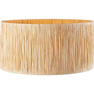 Home Sweet Home - Raffia lampenkap - cilindrisch - beige - Boheemse stijl - ø50 x 25 cm - E27 fitting - Ontworpen voor Vloerlamp en Pendellamp - Ontworpen voor woonkamer en eetkamer