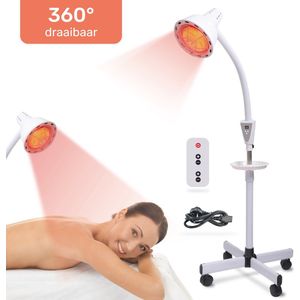 Soft & silky Infraroodlamp - 300W - 360° draaibaar - Infraroodtherapie - Infrarood - Deken - Lamp - Verwarmingspaneel - Verwarming