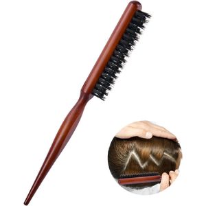 Professionele haarborstel met varkenshaar voor volume en massage
