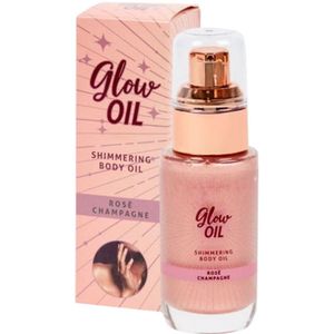 Glow Oil - Body Shimmer Oil - Rosé Champagne - Huidolie - Shimmering - 30 ml - Stralende Gouden Glans & Verzorging in één