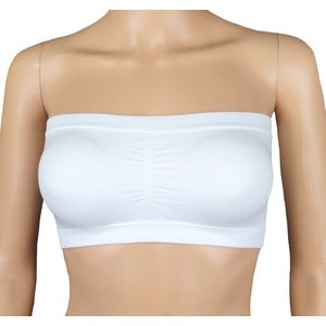 Dames Bandeau met uitneembare vulling J&C Wit - maat S/M