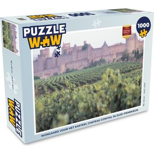 Puzzel Carcassonne - Wijn - Kasteel - Legpuzzel - Puzzel 1000 stukjes volwassenen