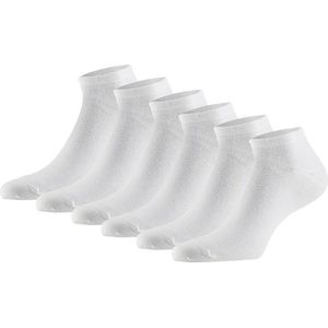 Marco rossi - Modal sneakersokken - Wit - Maat 35-38 - 6 Paar - Sneakersokken heren - Sneakersokken dames - Premium Modal Kwaliteit