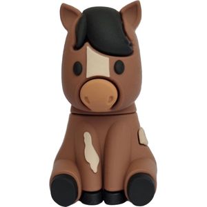 Paard Usb Stick 64 GB - Origineel verjaardag cadeau idee voor vrouwen, vriendin, tiener paarden meisjes of paardenliefhebber - bruin