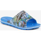 Kinder slippers coqui long 6375 - zeeblauw, maat 28-29