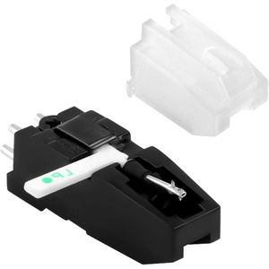 Allecto Plus - Vervanging Draaitafelcartridge Rode & Blauwe Diamanttip - Geschikt voor LP en 78 Vinyl Platenspelers - Hoge Kwaliteit Geluid - Duurzaam Ontwerp - Eenvoudige Installatie